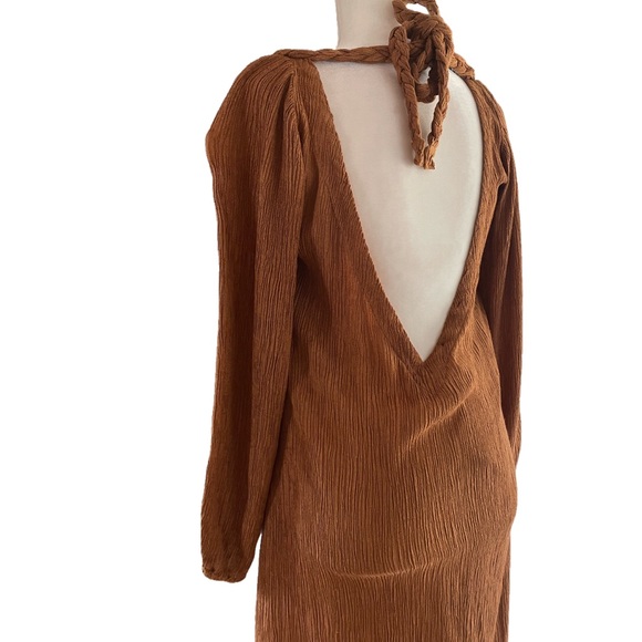 NWT Savannah Morrow Zuni dress in Caramel size S - Picture 6 of 13